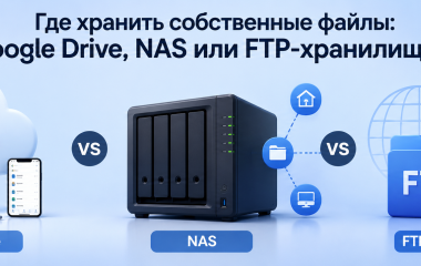 Где хранить собственные файлы: Google Drive, NAS или FTP-хранилище?